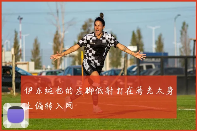 伊东纯也的左脚低射打在蒋光太身上偏转入网
